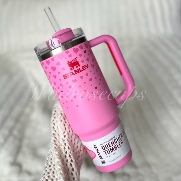 Stanley sweet hearts pink hearts Ruby hearts red hearts Valentine’s Day 30oz SET - Picture 5 of 6